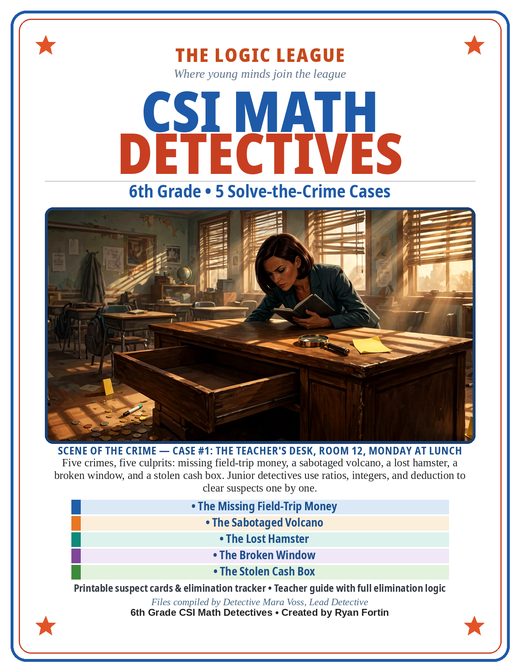 CSI Math Detectives 6th Grade